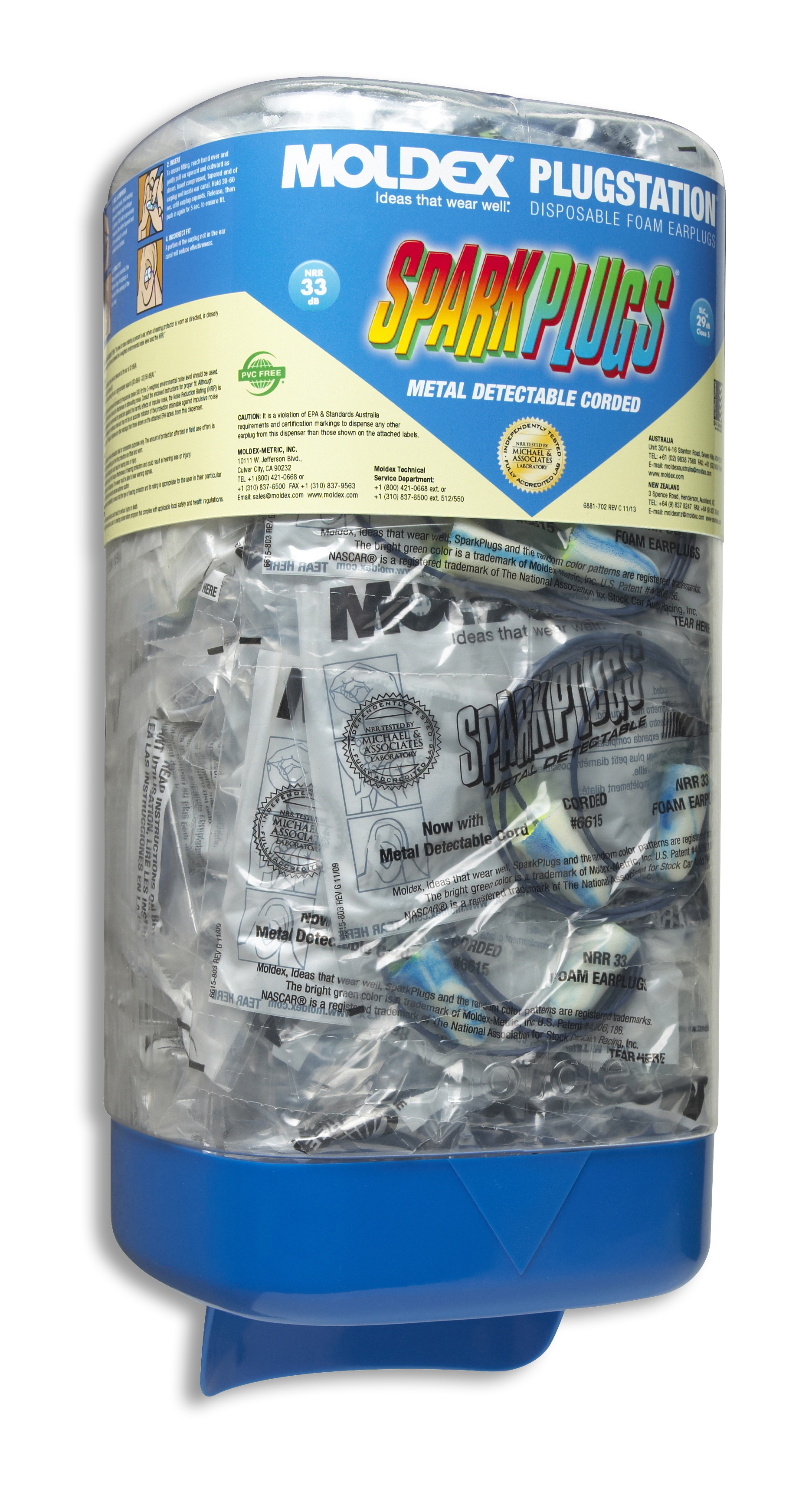 Moldex Sparkplugs Disposable Foam Earplugs